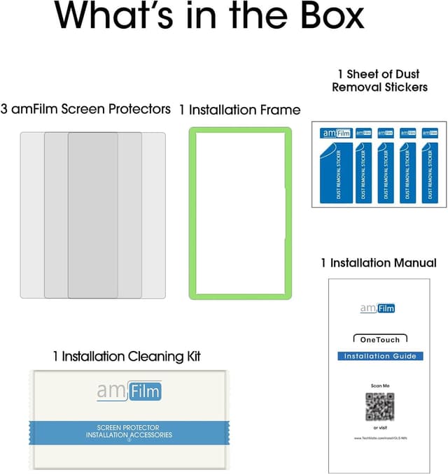 Detalle de amFilm Displayschutzfolie aus Glas (3 Stück) für Nintendo Switch 2 (Modell 2025)