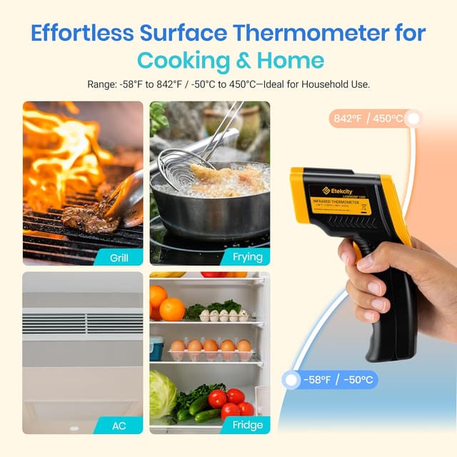 Detalle de Etekcity 774 infrared thermometer 36 cm 🌡