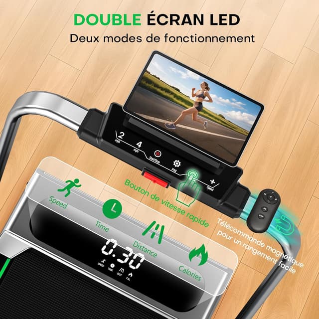 Thumbnail 5 de Tapis de course FOUSAE avec pente 9 %, 12 km/h ⚙