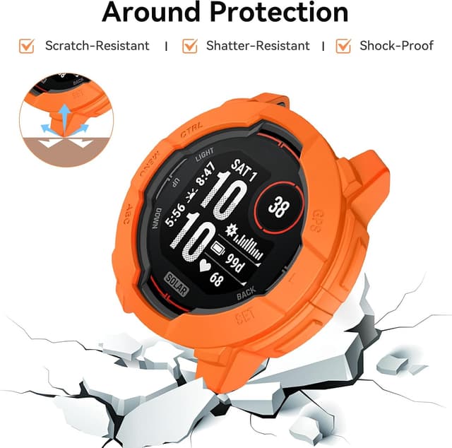 Detalle de OVERSTEP Instinct 3 45mm rugged TPU case