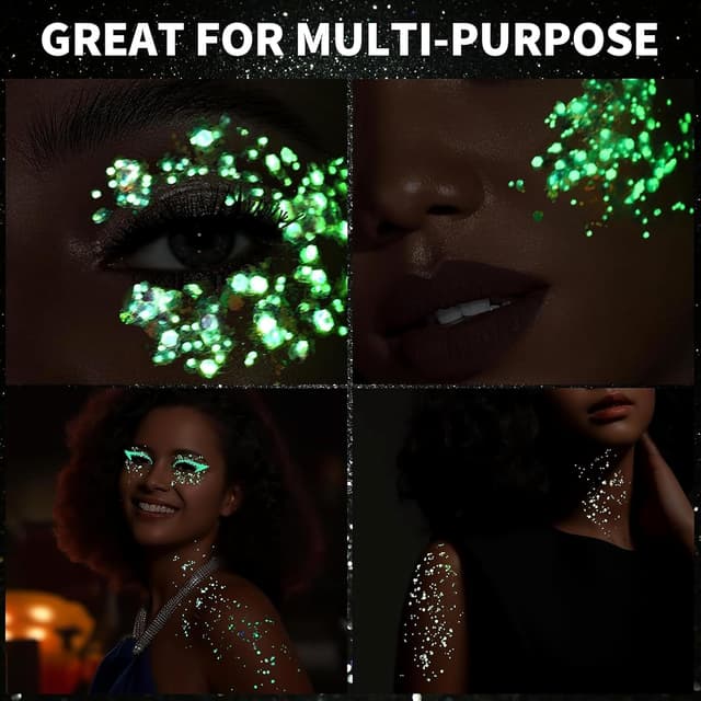 Detalle 2 de Festival Glitzer Gesicht Set 12 Farben