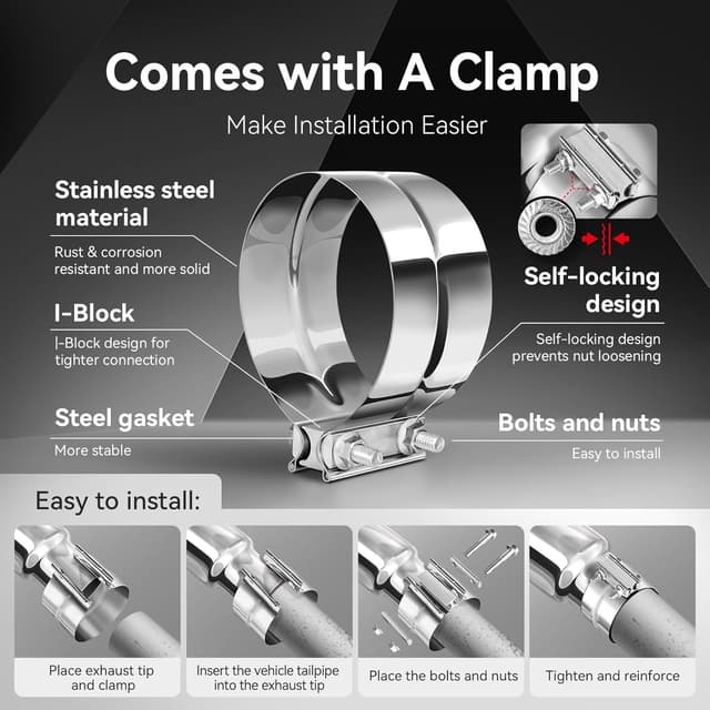 Thumbnail 3 de HILMITILE Exhaust Tip 5" inlet 6" outlet