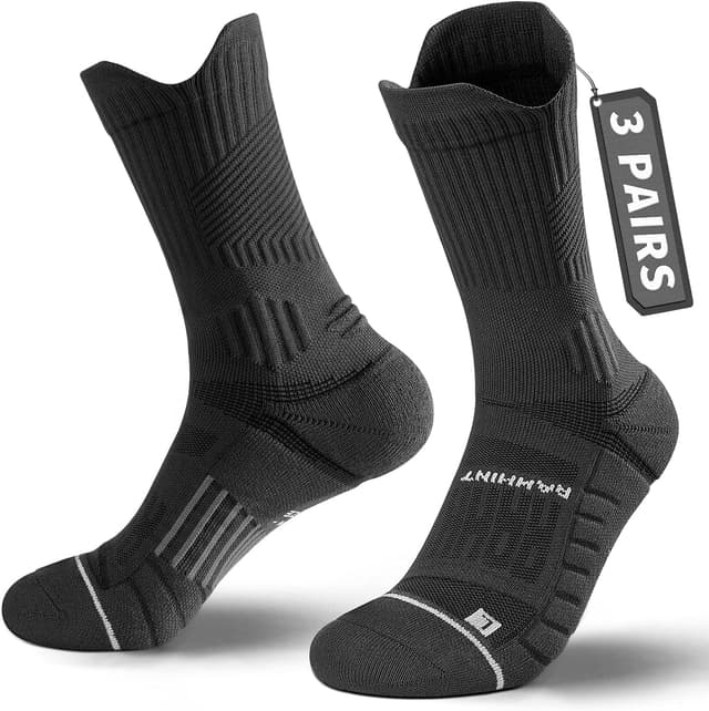 Imagen de Compression Running Socks 15-20 mmHg Cushioned Crew en OfertitasTOP