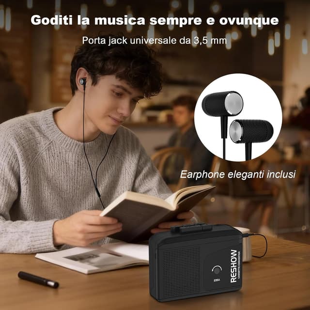 Thumbnail 1 de Reshow Lettore cassette portatile 1️⃣