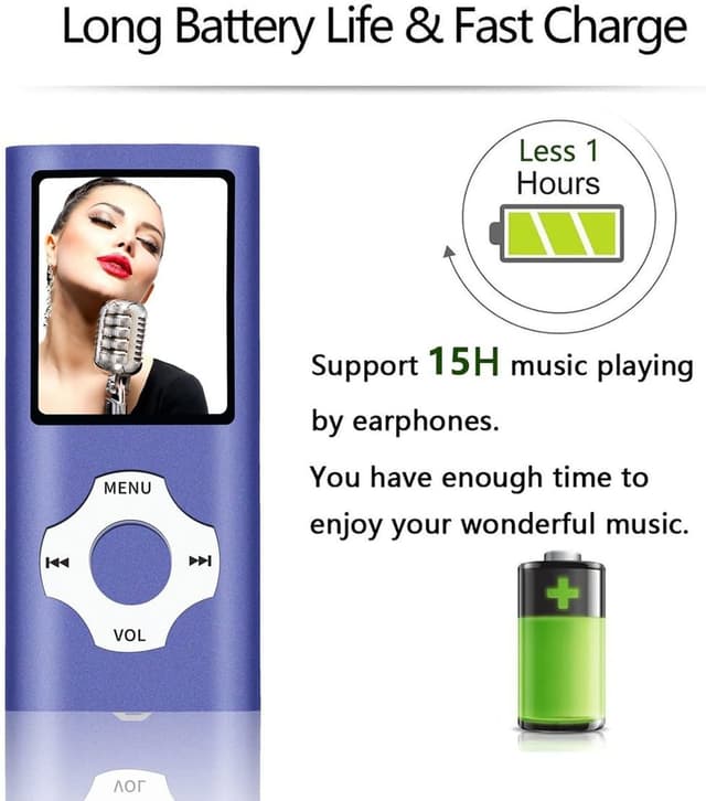 Thumbnail 3 de Tabmart 32GB Lettore MP3 Metal Hi‑Fi 1,8