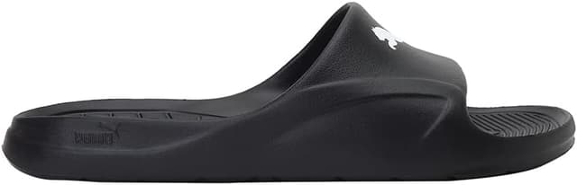 Detalle de PUMA Unisex Divecat Beach & Pool Shoes (Black/Black/White) – UK 7