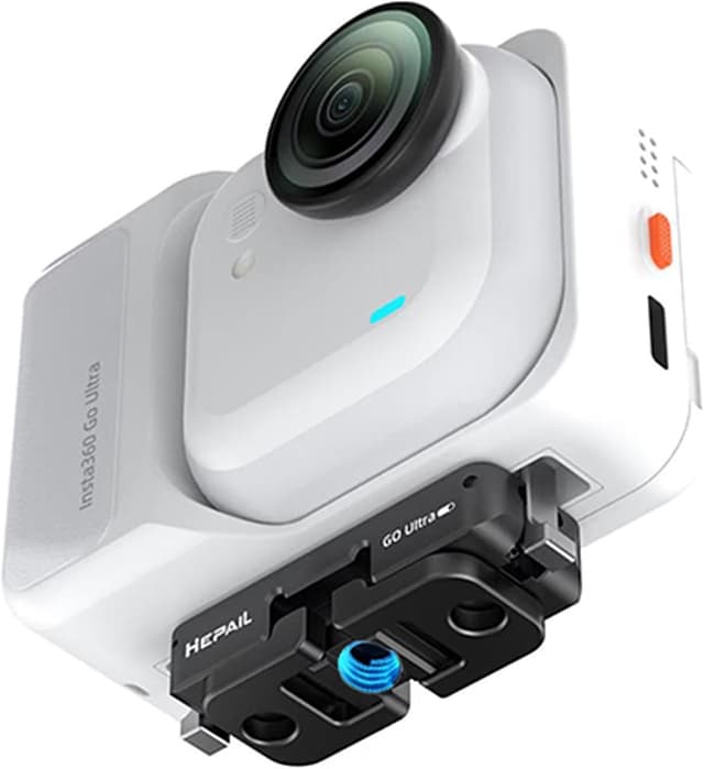 Detalle 2 de Honbobo Magnetic Mount for Insta360 GO Ultra quick-release aluminium adapter (two-claw + 1/4” connector)