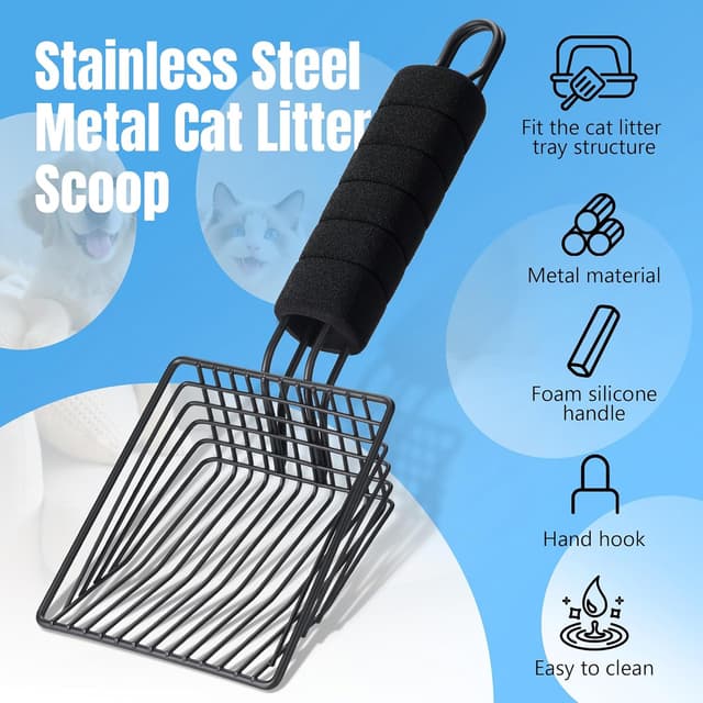 Thumbnail 1 de BasicForm Katzenstreuschaufel – Schnell Siebende Metall-Schaufel