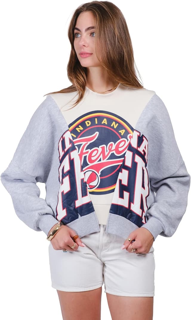 Detalle de Ultra Game WNBA Women’s Official Super Soft Showtime Crew Sweatshirt