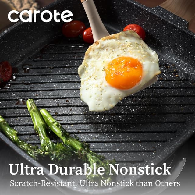 Thumbnail 3 de CAROTE 11 Inch Grill Pan nonstick for steak