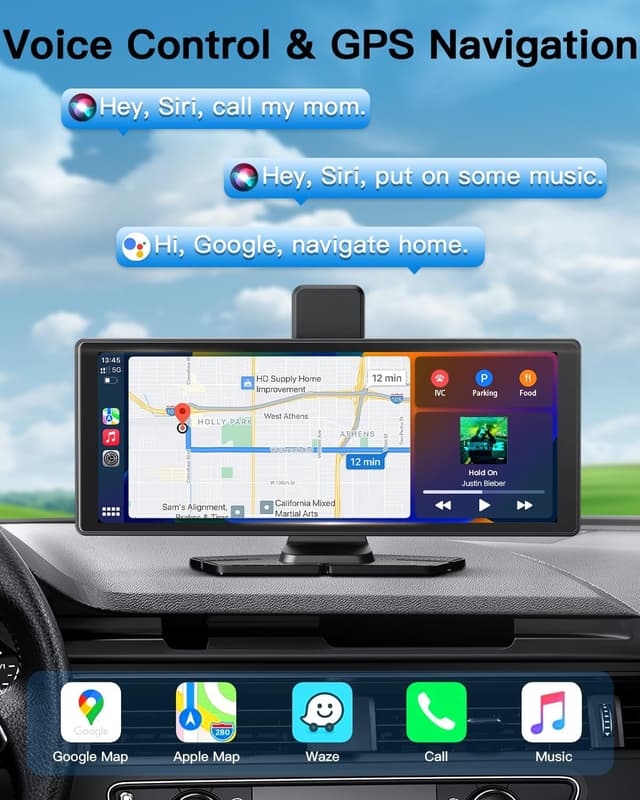 Detalle de 10.26" Wireless CarPlay Touchscreen 4K Dash Cam