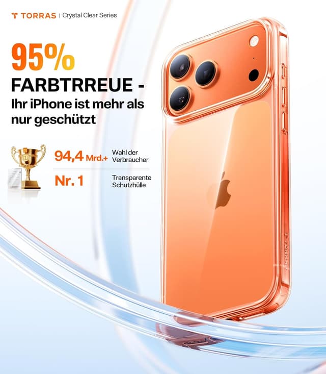 Thumbnail 6 de TORRAS iPhone 17 Pro Hülle Crystal Clear