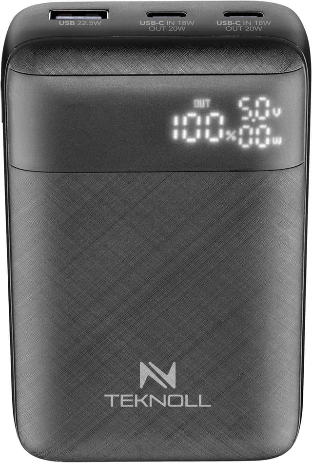 Detalle de TEKNOLL Power Bank 10000mAh USB-C PD 20W