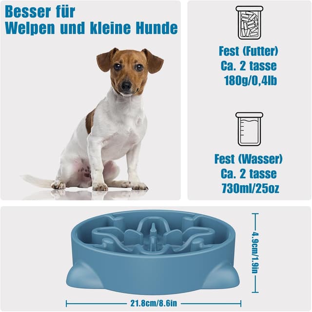 Detalle 2 de Anti Schling Napf 22 cm für Hunde