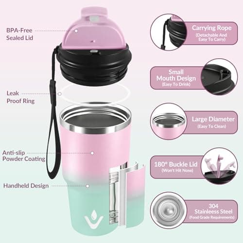 Detalle 2 de HoneyHolly Termo Café 600 ml vaso térmico para coche