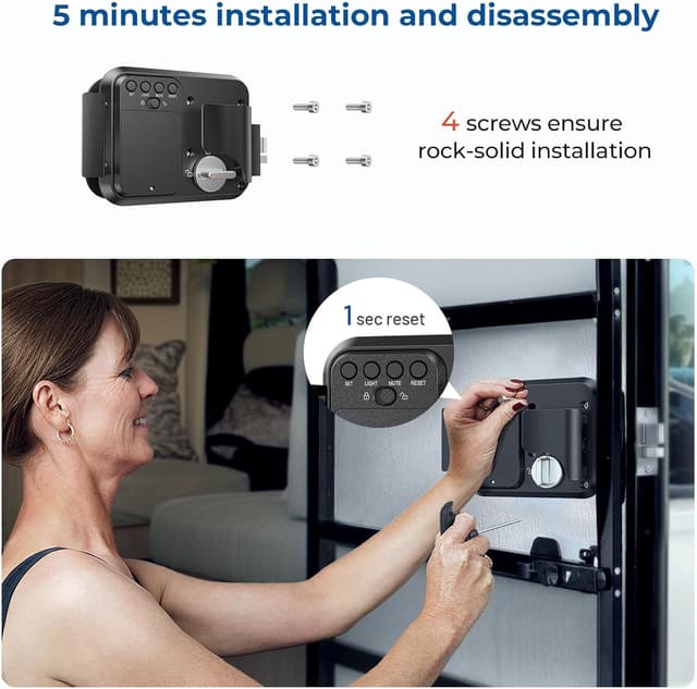 Thumbnail 6 de ONNAIS RV Keyless Entry Lock 100 ft ๐