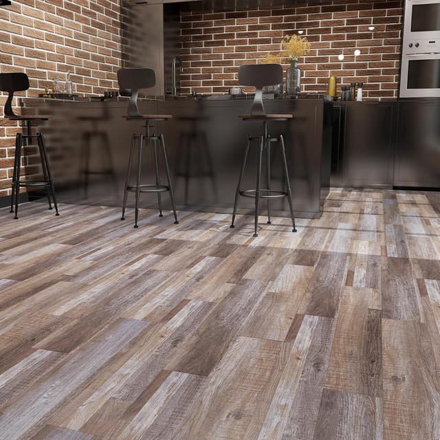 Imagen de FLOREXP Vinyl Flooring Oak Block Peel & Stick Tiles en OfertitasTOP