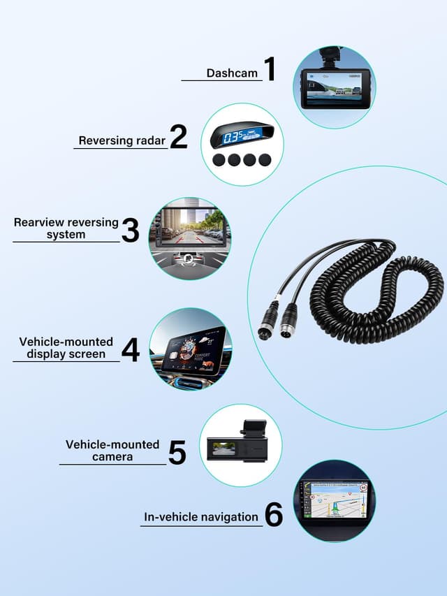Thumbnail 6 de 4 Pin camera spring extension, 6m cable