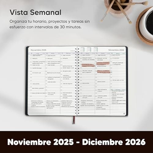 Detalle 2 de Smart Panda Agenda 2026 A5 con vista semanal