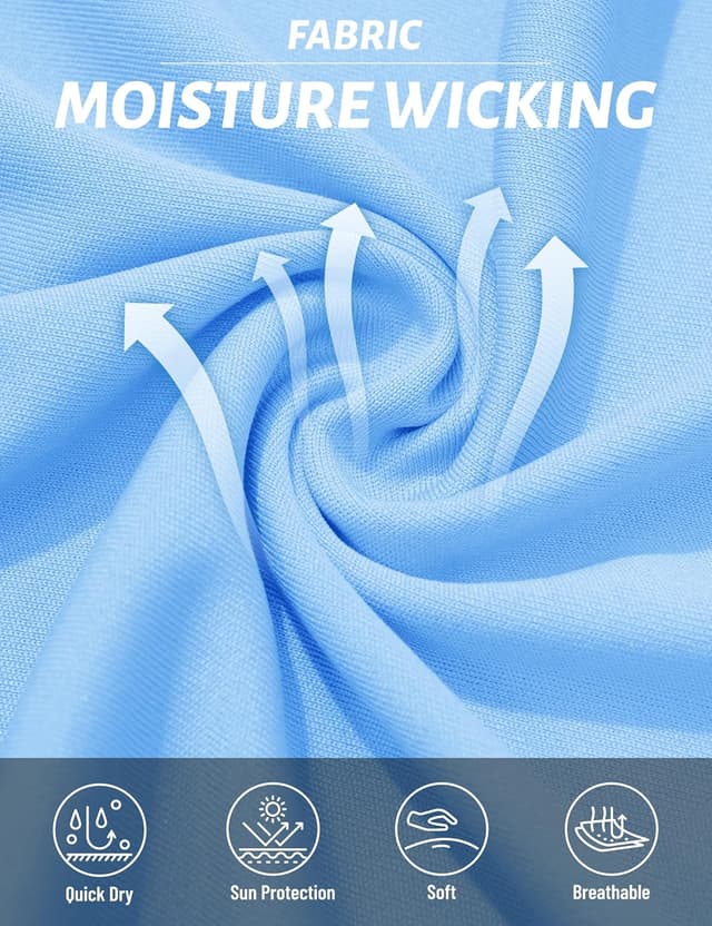 Detalle 2 de TACVASEN women’s short-sleeve outdoor sports T-shirt with quick-dry and UPF 50+ sun protection