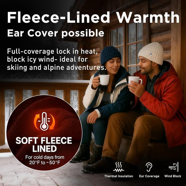 Thumbnail 2 de TOP-EX PolarWool Beanie 100% Merino Wool L/XL