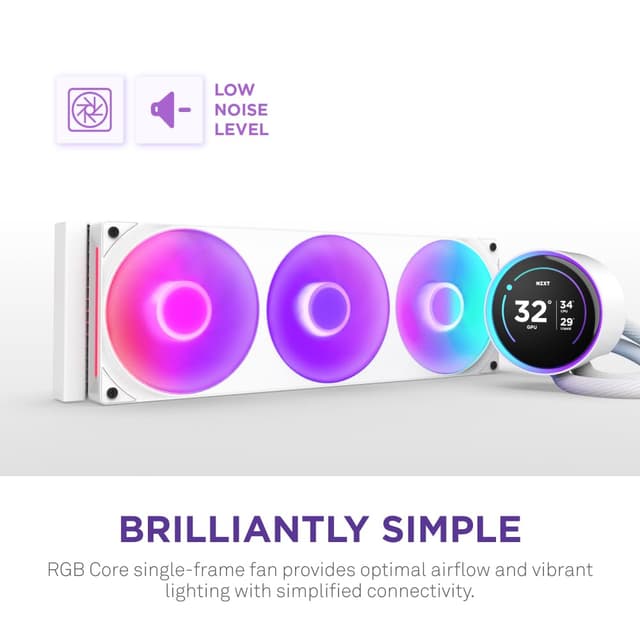 Detalle de NZXT Kraken Elite 360 RGB 2024 cooler