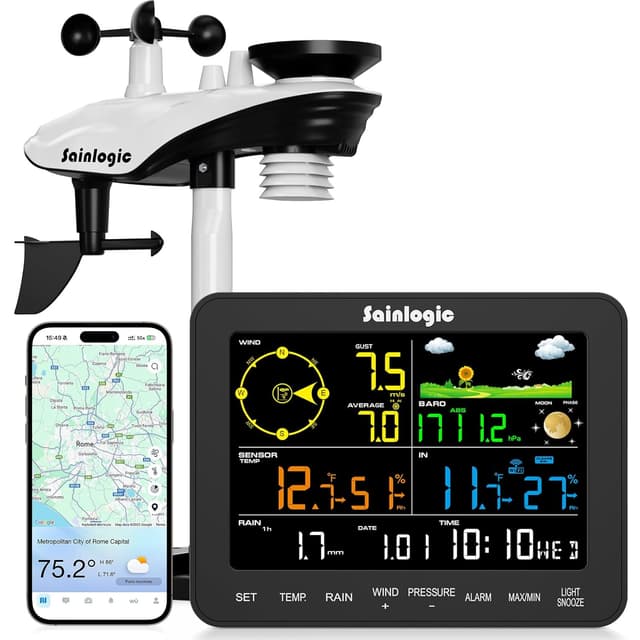 Imagen de Sainlogic SA6 Plus Stazione Meteo WiFi 2 anni en OfertitasTOP