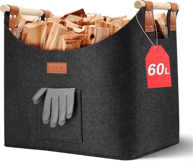 Imagen de Ezilif Holzkorb 60 L für Kaminholz 🪵 en OfertitasTOP