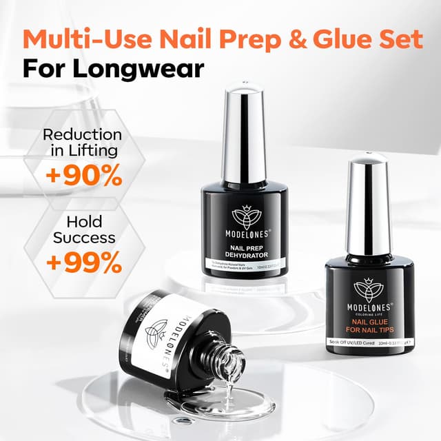 Thumbnail 1 de modelones 10-in-One Gel Nail Glue 10 mL