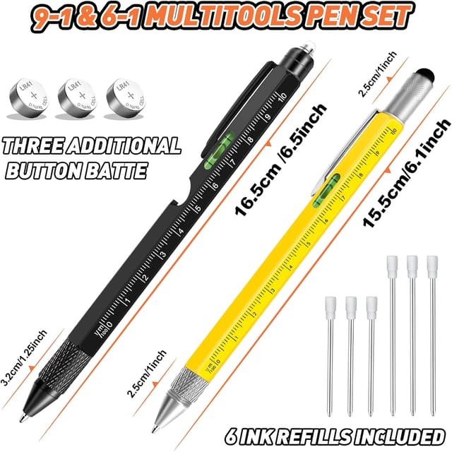 Thumbnail 3 de KEZKALS 9‑in‑1 Kugelschreiber Set 2er Pack