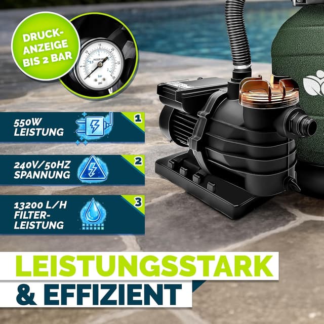 Thumbnail 3 de Tillvex Sandfilteranlage Pool 13.200 L/h