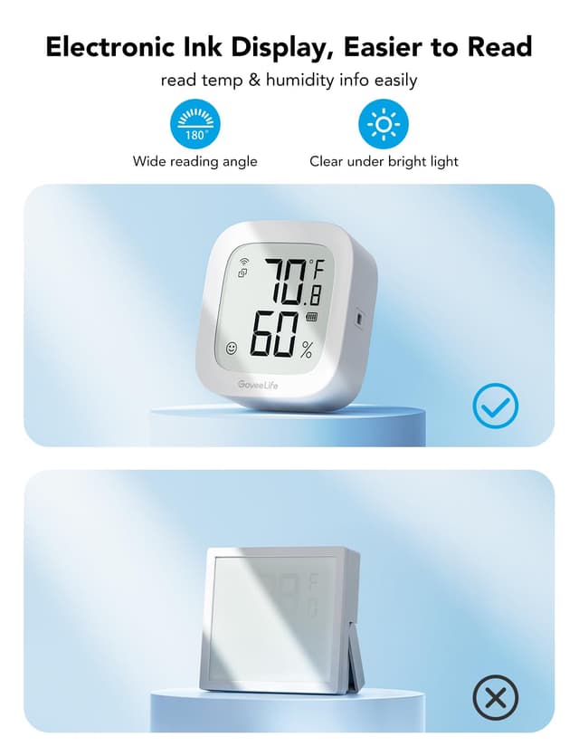 Thumbnail 3 de GoveeLife E-Ink WiFi Thermometer Hygrometer 2‑Year