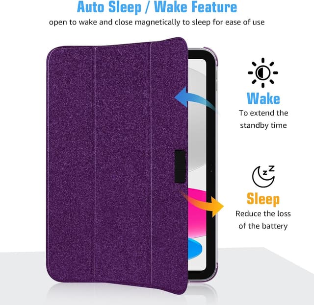 Thumbnail 1 de HGWALP Glitter Purple Case for iPad 11-inch (A16)