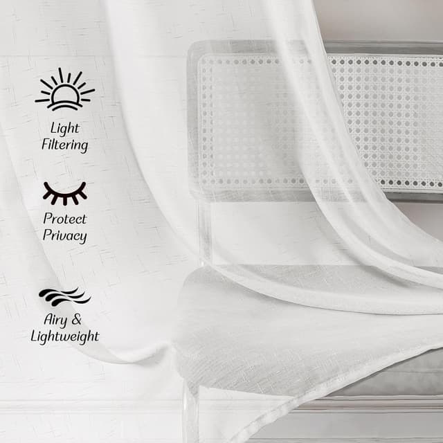 Detalle 2 de Ystyle Rideau transparent 70x120 cm