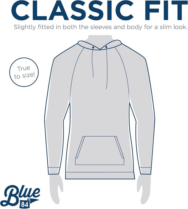 Detalle de Blue 84 NBA Officially Licensed Tri-Blend Hooded Sweatshirt (Flyline) – Atlanta Hawks