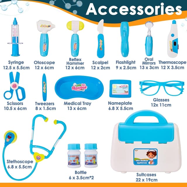Thumbnail 4 de BUYGER 16 Pcs Kids Doctor Set