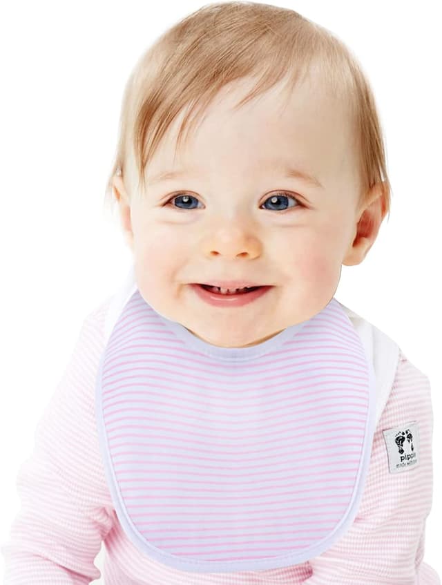 Detalle 2 de Hakochia Waterproof Baby Bibs (4-layer cotton) for Newborns, 0–12 Months, 10-pack with adjustable snaps