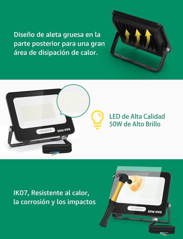 Thumbnail 2 de Aigostar Projecteur LED Extérieur 50W 4500lm