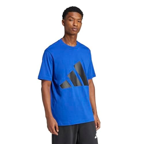 Detalle 1 de adidas Essentials Big Logo Single Jersey tee L — camiseta azul royal/negra