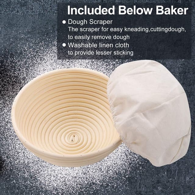 Thumbnail 5 de Wwyybfk Banneton Bread Proofing Basket 9.8" 🥖