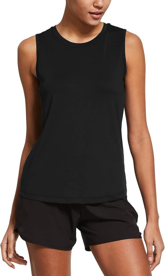 Detalle 2 de baleaf Women’s Sleeveless Workout Tank Tops for Running, Yoga & Gym (Cool-Dry, 4-Way Stretch)