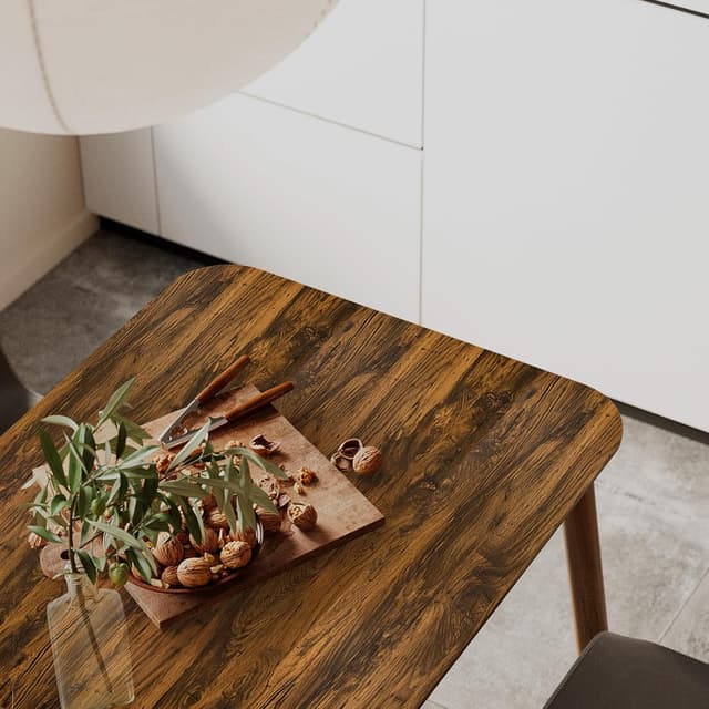 Detalle de Abyssaly Wood Effect Sticky Back Plastic Roll – Oak Brown Peel and Stick Vinyl Wallpaper (90cm x 600cm)