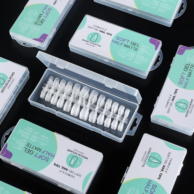 Thumbnail 6 de TOMICCA Amande Court – capsules de gel pour pose américaine (240 pièces, 10 tailles)
