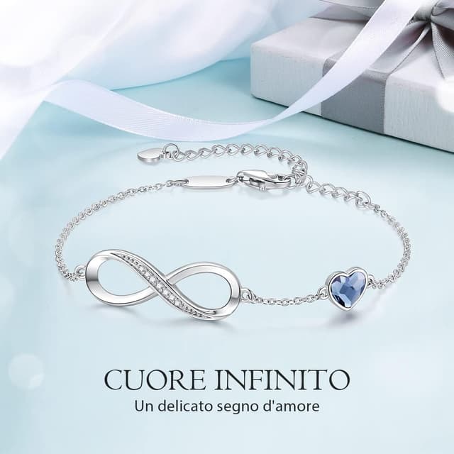 Detalle 2 de Bracciale infinito Louisa Secret cuore