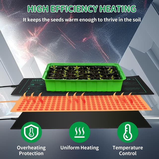 Thumbnail 3 de NAMOTEK Seedling Heat Mat with Thermostat 🌱