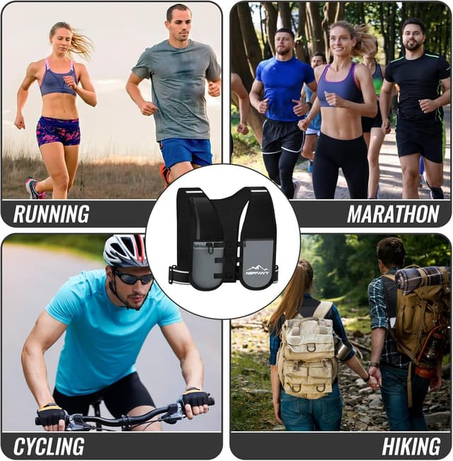 Thumbnail 6 de Nepfaivy Running Vest lightweight reflective hydration pack
