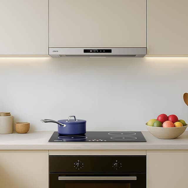 Detalle de CIARRA CBCS6909A A+ Flachschirmhaube für Umluft/Abluft, 60 cm, Touch-Bedienung, bis 600 m³/h