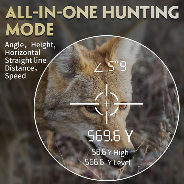 Detalle 2 de REVASRI 1200Y/M telémetro 8x, alcance 1200 yd