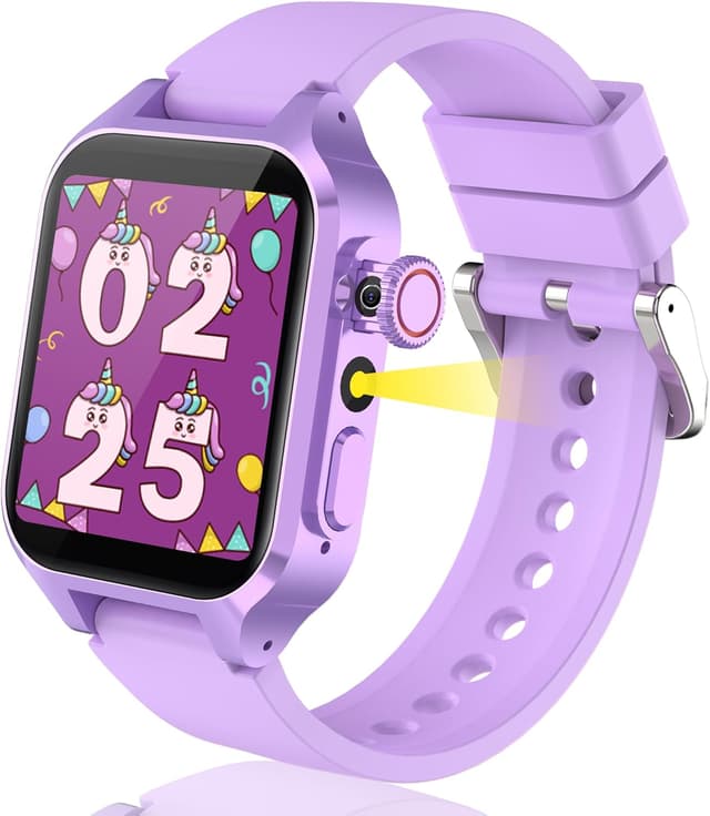 Detalle de Kids Smart Watch 32 Games & 3 Sport Modes – Habit Tracking, Class Mode, Camera & Learning Cards