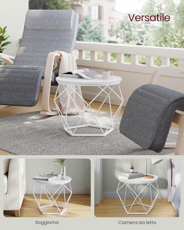 Thumbnail 3 de VASAGLE Tavolino da Caffè Rotondo